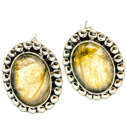 Labradorite Earrings handcrafted by Ana Silver Co - EARR425462 - Photo 2