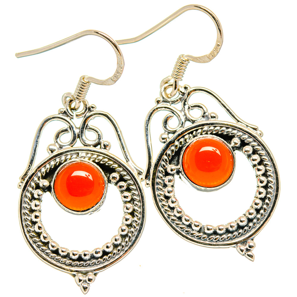 Carnelian Earrings handcrafted by Ana Silver Co - EARR425465 - Photo 2