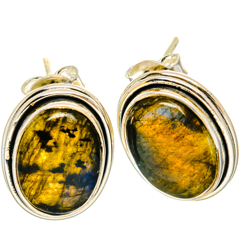 Labradorite Earrings handcrafted by Ana Silver Co - EARR425471 - Photo 2