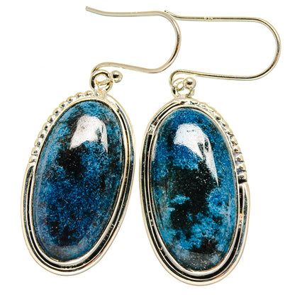 Shattuckite Earrings handcrafted by Ana Silver Co - EARR425483 - Photo 2