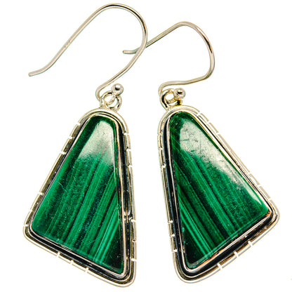 Malachite Earrings handcrafted by Ana Silver Co - EARR425488 - Photo 2