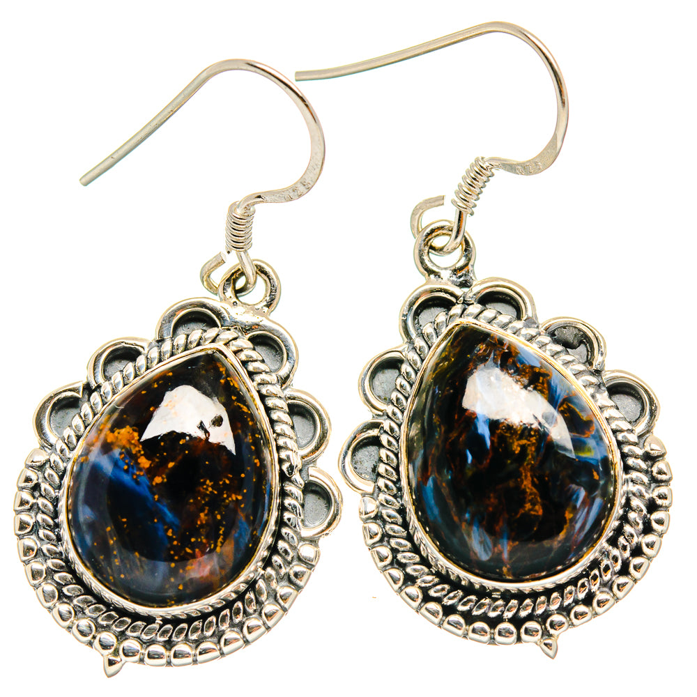 Pietersite Earrings handcrafted by Ana Silver Co - EARR425502 - Photo 2