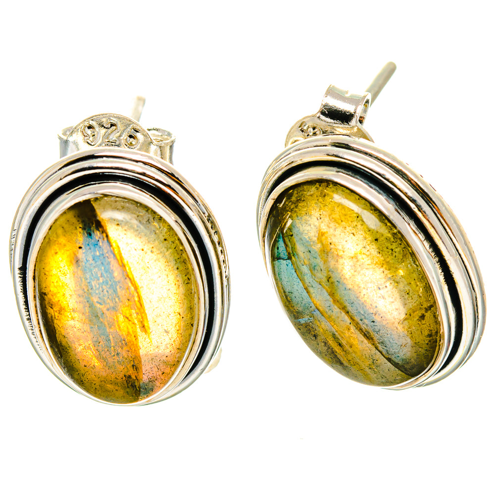 Labradorite Earrings handcrafted by Ana Silver Co - EARR425516 - Photo 2