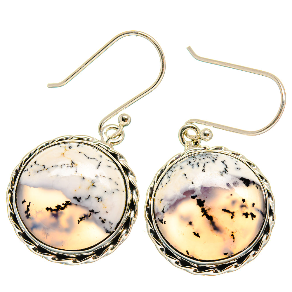 Dendritic Opal Earrings handcrafted by Ana Silver Co - EARR425517 - Photo 2