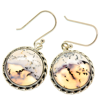 Dendritic Opal Earrings handcrafted by Ana Silver Co - EARR425517 - Photo 2