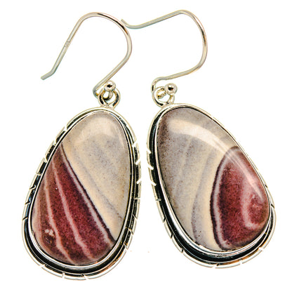 Rhodochrosite Earrings handcrafted by Ana Silver Co - EARR425521 - Photo 2