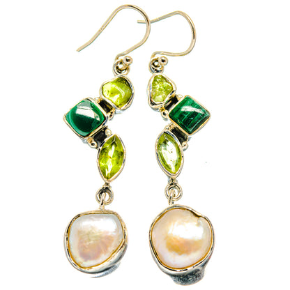Mother Of Pearl Earrings handcrafted by Ana Silver Co - EARR425530 - Photo 2