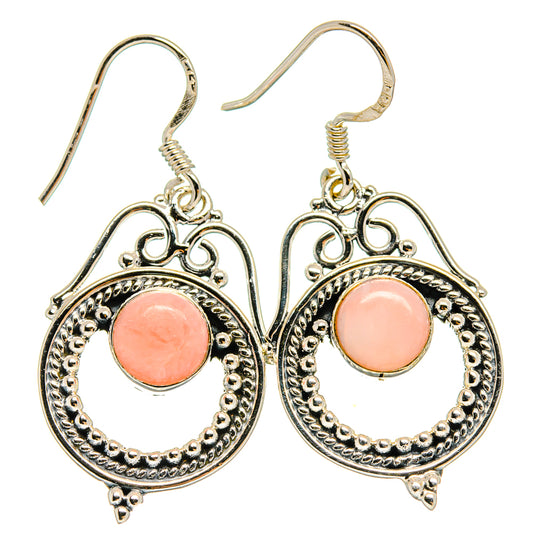 Pink Opal Earrings handcrafted by Ana Silver Co - EARR425538 - Photo 2