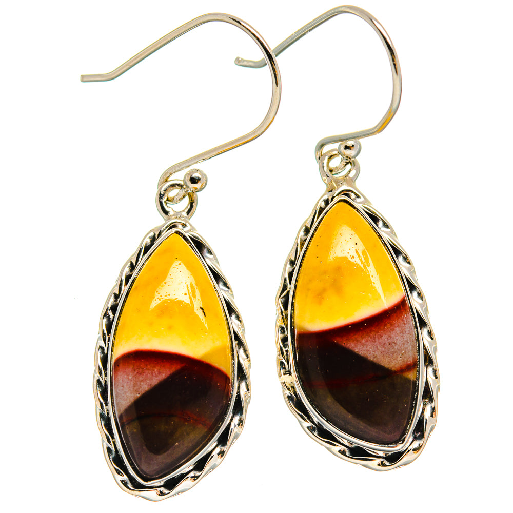 Mookaite Earrings handcrafted by Ana Silver Co - EARR425539 - Photo 2