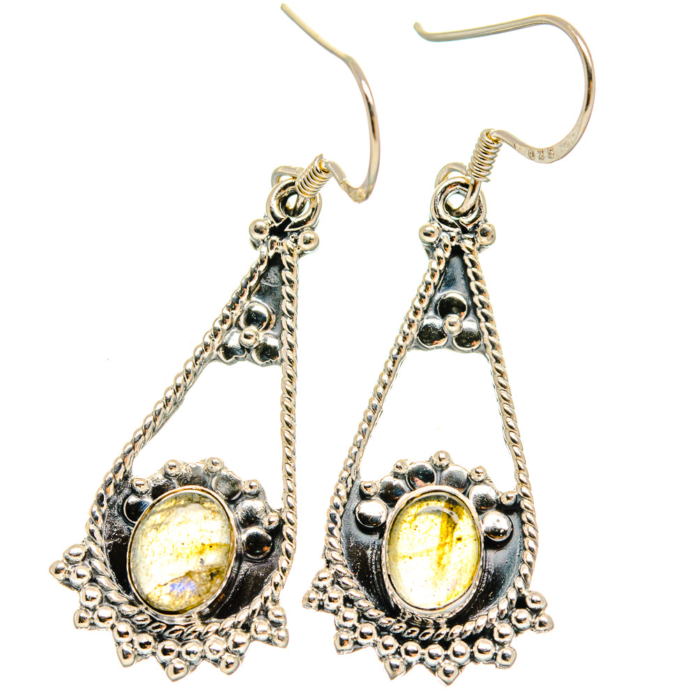 Labradorite Earrings handcrafted by Ana Silver Co - EARR425540 - Photo 2
