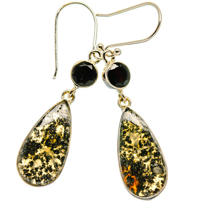 Pyrite Agate Earrings handcrafted by Ana Silver Co - EARR425547 - Photo 2