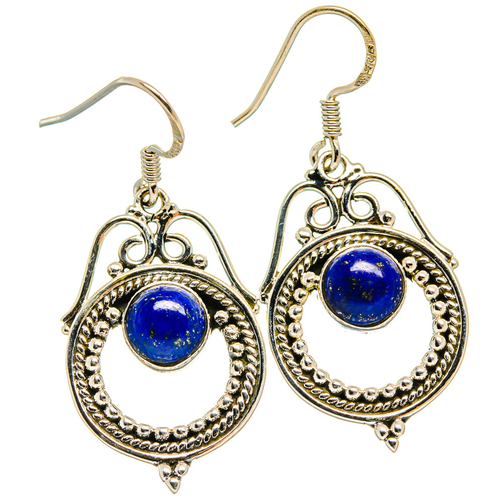 Lapis Lazuli Earrings handcrafted by Ana Silver Co - EARR425550 - Photo 2