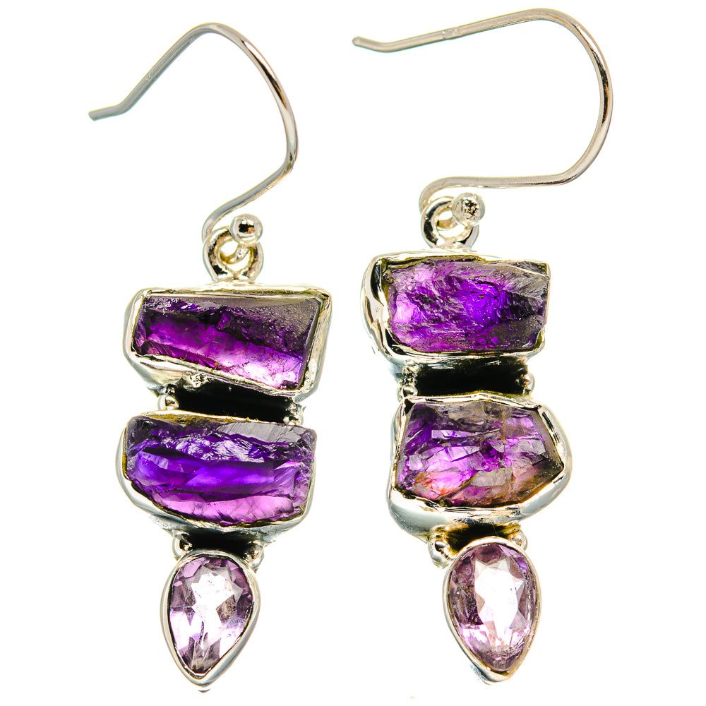 Amethyst Earrings handcrafted by Ana Silver Co - EARR425551 - Photo 2