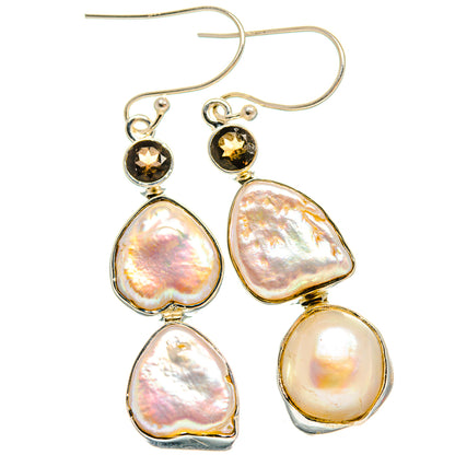 Mother Of Pearl Earrings handcrafted by Ana Silver Co - EARR425557 - Photo 2