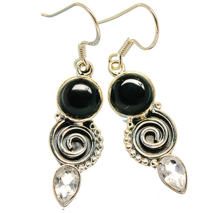 Black Onyx Earrings handcrafted by Ana Silver Co - EARR425566 - Photo 2