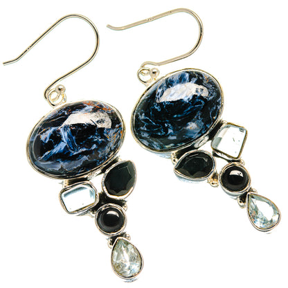 Pietersite Earrings handcrafted by Ana Silver Co - EARR425585 - Photo 2