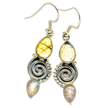Labradorite Earrings handcrafted by Ana Silver Co - EARR425596 - Photo 2