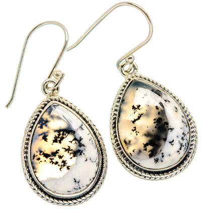 Dendritic Opal Earrings handcrafted by Ana Silver Co - EARR425598 - Photo 2