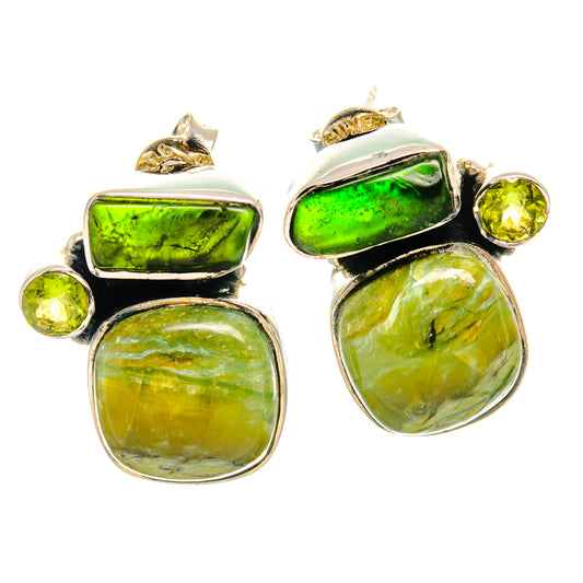 Rainforest Opal Earrings handcrafted by Ana Silver Co - EARR425602 - Photo 2