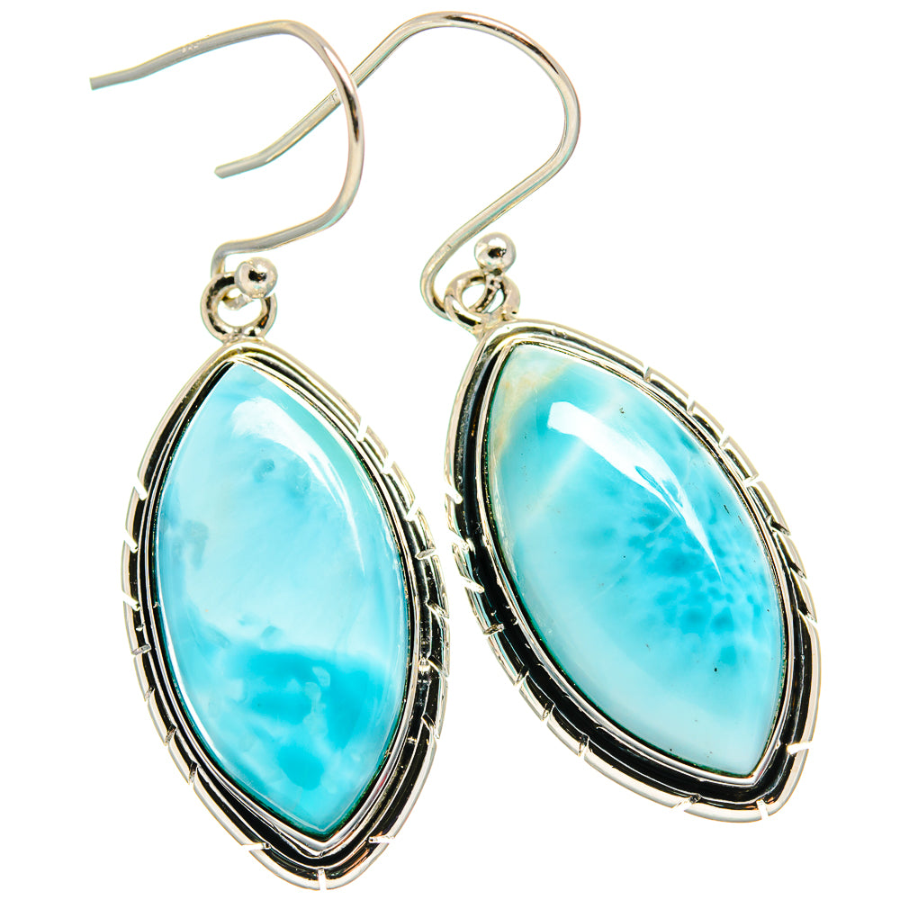 Larimar Earrings handcrafted by Ana Silver Co - EARR425607 - Photo 2