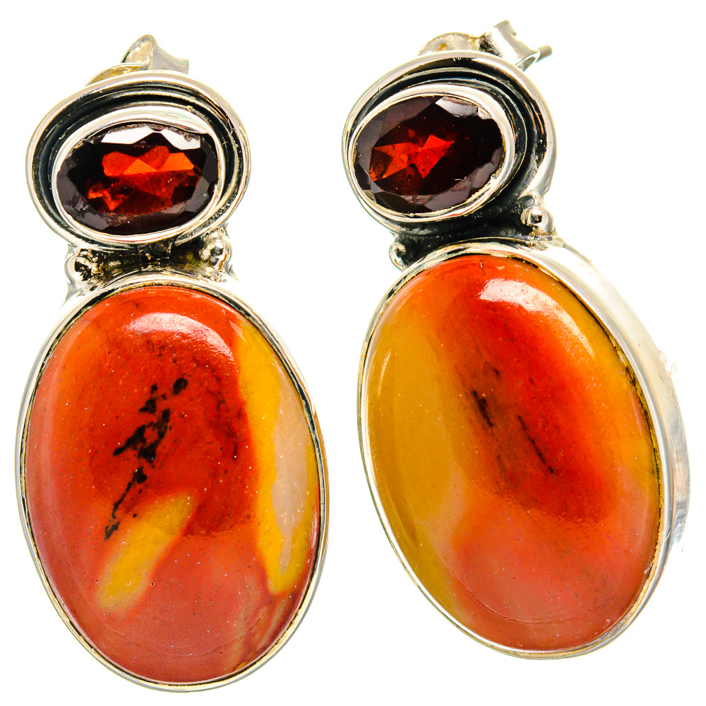 Mookaite Earrings handcrafted by Ana Silver Co - EARR425614 - Photo 2
