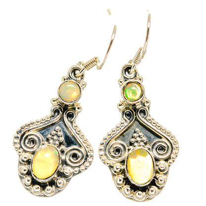 Ethiopian Opal Earrings handcrafted by Ana Silver Co - EARR425625 - Photo 2