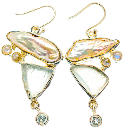 Mother Of Pearl Earrings handcrafted by Ana Silver Co - EARR425628 - Photo 2