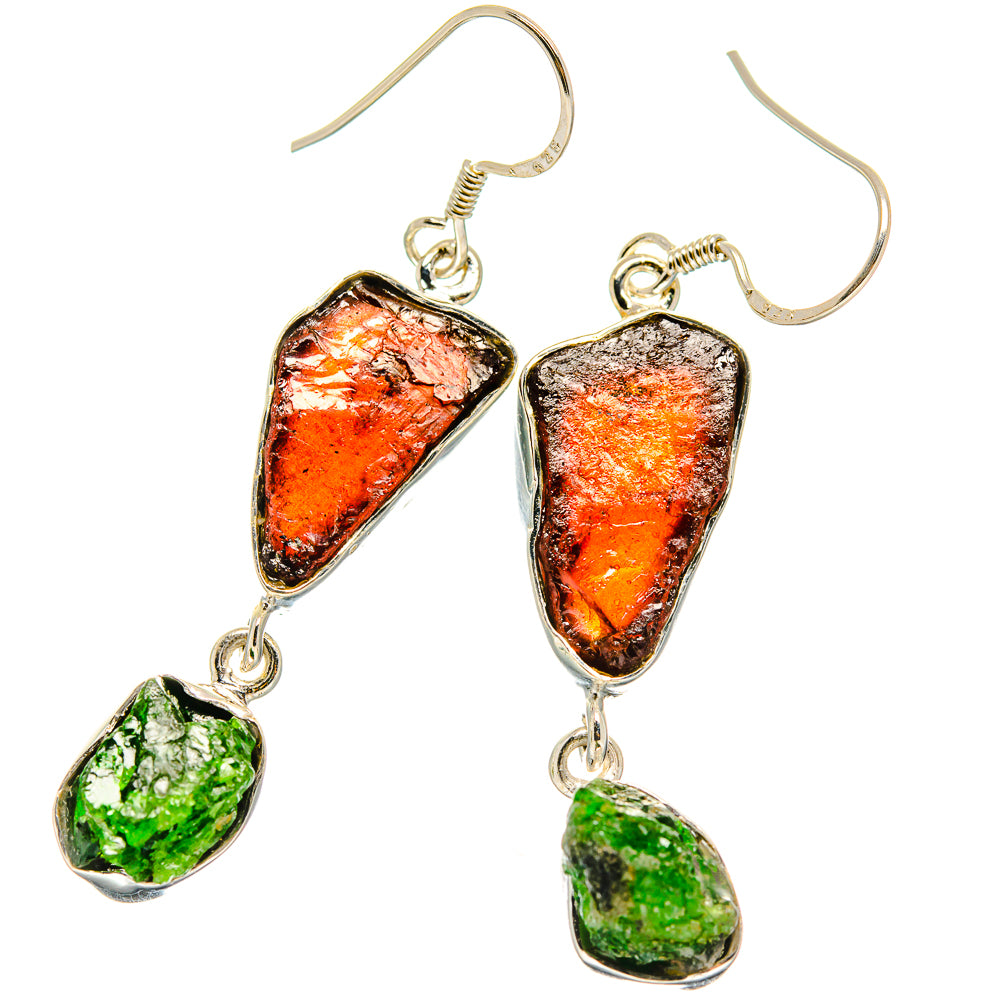 Garnet Earrings handcrafted by Ana Silver Co - EARR425632 - Photo 2
