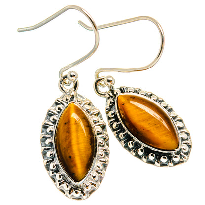 Tiger Eye Earrings handcrafted by Ana Silver Co - EARR425647 - Photo 2