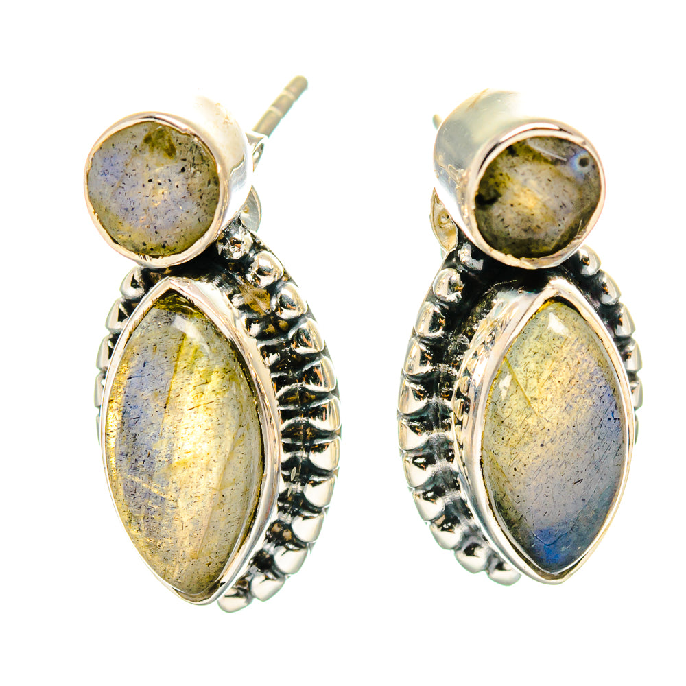 Labradorite Earrings handcrafted by Ana Silver Co - EARR425655 - Photo 2