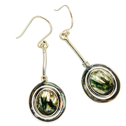 Seraphinite Earrings handcrafted by Ana Silver Co - EARR425656 - Photo 2