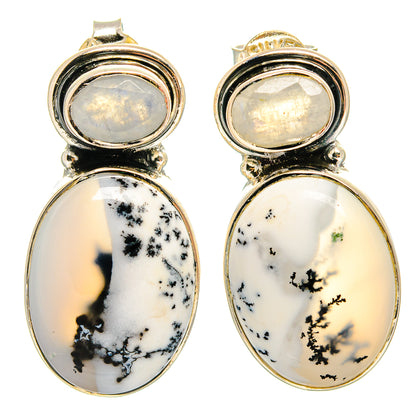 Dendritic Opal Earrings handcrafted by Ana Silver Co - EARR425669 - Photo 2