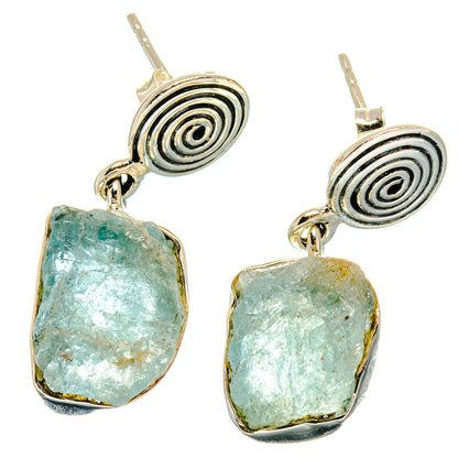 Aquamarine Earrings handcrafted by Ana Silver Co - EARR425670 - Photo 2