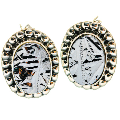 Shungite Earrings handcrafted by Ana Silver Co - EARR425672 - Photo 2