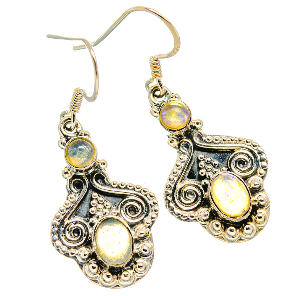 Ethiopian Opal Earrings handcrafted by Ana Silver Co - EARR425673 - Photo 2