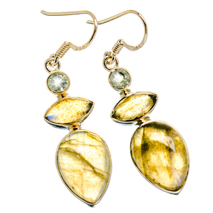 Labradorite Earrings handcrafted by Ana Silver Co - EARR425695 - Photo 2