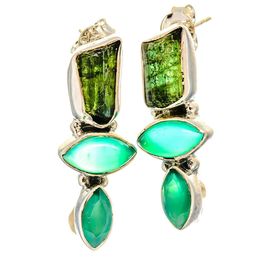 Chrome Diopside Earrings handcrafted by Ana Silver Co - EARR425703 - Photo 2