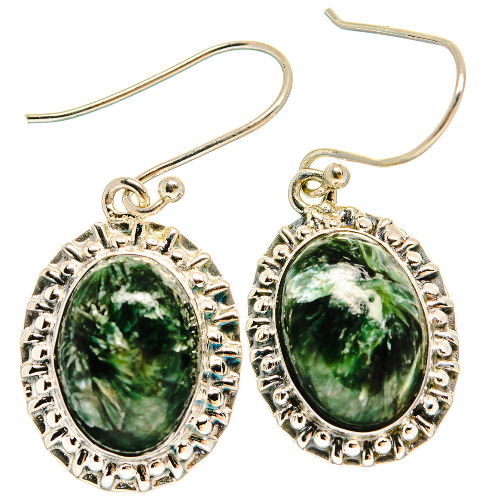 Seraphinite Earrings handcrafted by Ana Silver Co - EARR425704 - Photo 2
