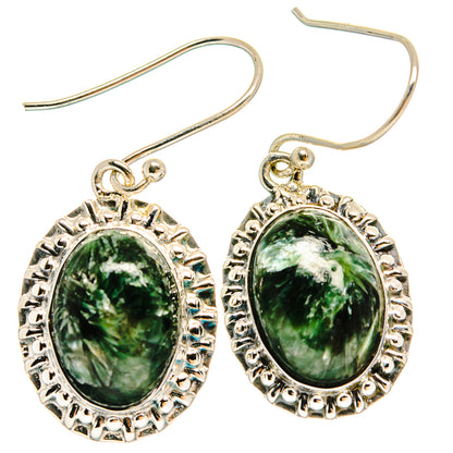 Seraphinite Earrings handcrafted by Ana Silver Co - EARR425704 - Photo 2