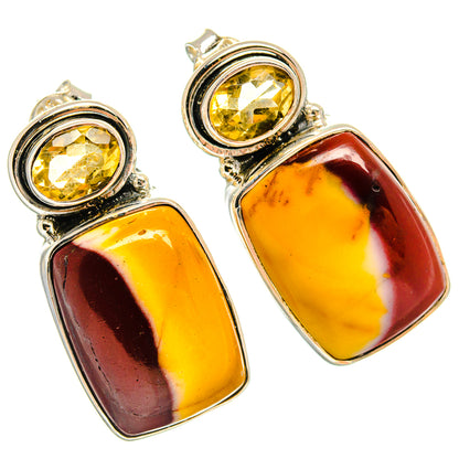 Mookaite Earrings handcrafted by Ana Silver Co - EARR425711 - Photo 2