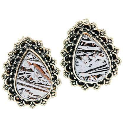 Shungite Earrings handcrafted by Ana Silver Co - EARR425717 - Photo 2