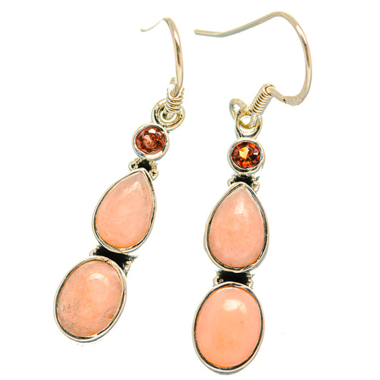 Pink Opal Earrings handcrafted by Ana Silver Co - EARR425725 - Photo 2