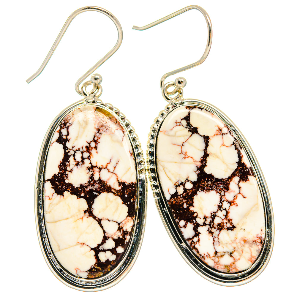 Wild Horse Jasper Earrings handcrafted by Ana Silver Co - EARR425730 - Photo 2