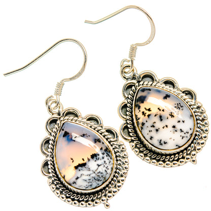 Dendritic Opal Earrings handcrafted by Ana Silver Co - EARR425731 - Photo 2