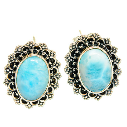 Larimar Earrings handcrafted by Ana Silver Co - EARR425732 - Photo 2