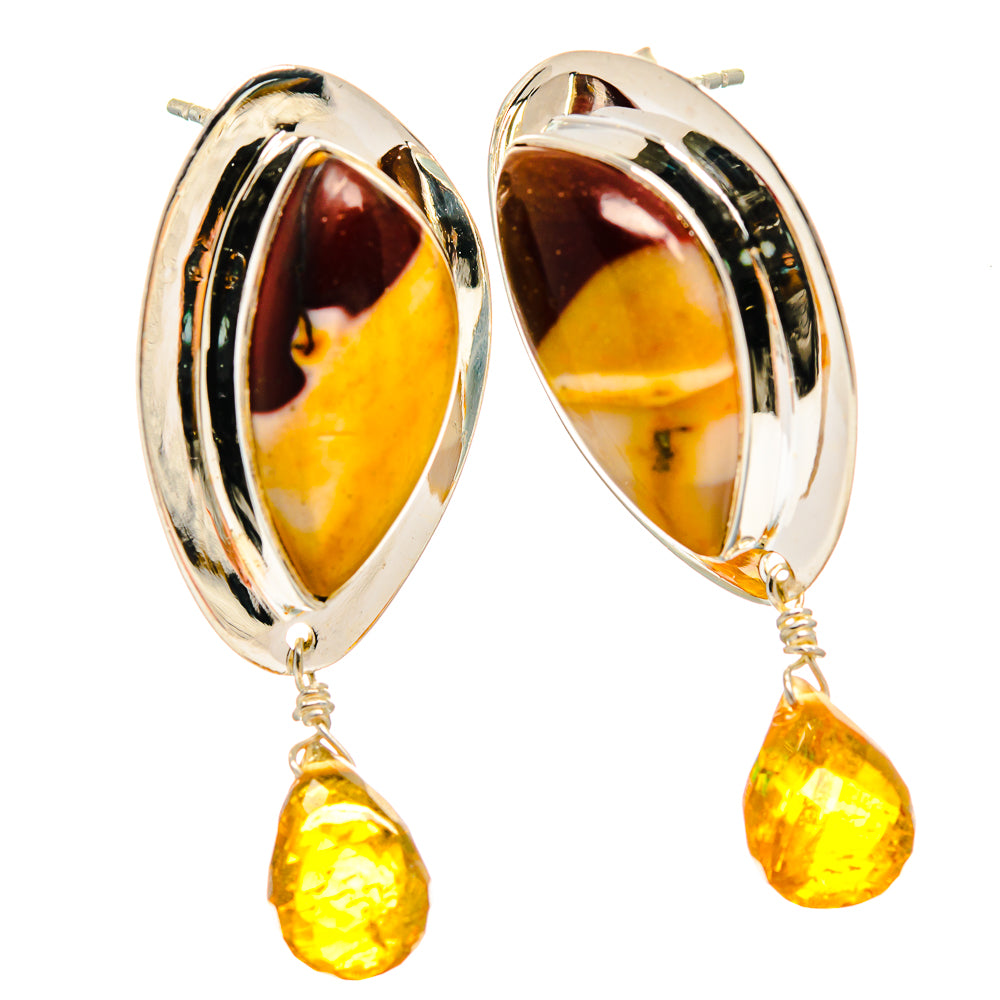 Mookaite Earrings handcrafted by Ana Silver Co - EARR425734 - Photo 2