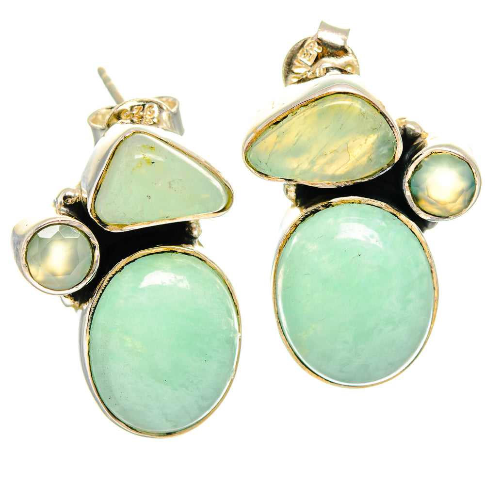 Amazonite Earrings handcrafted by Ana Silver Co - EARR425737 - Photo 2
