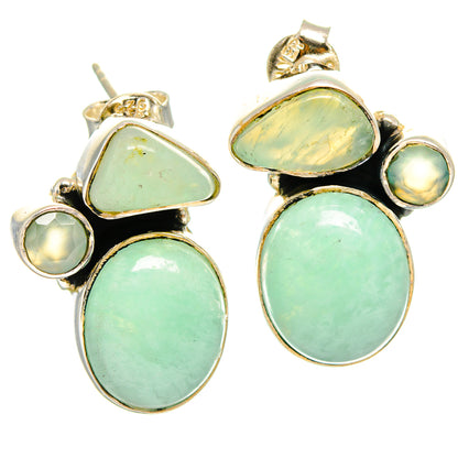 Amazonite Earrings handcrafted by Ana Silver Co - EARR425737 - Photo 2