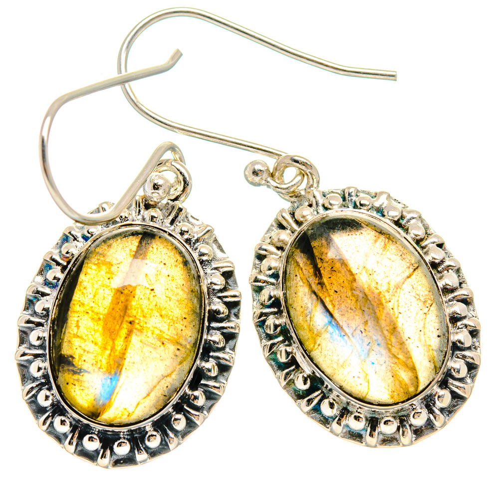 Labradorite Earrings handcrafted by Ana Silver Co - EARR425738 - Photo 2