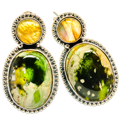 Rainforest Opal Earrings handcrafted by Ana Silver Co - EARR425747 - Photo 2